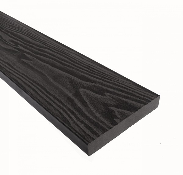 Террасная доска из ДПК Terrapol Смарт 3D Полнотелая без паза Черное дерево купить в Севастополе