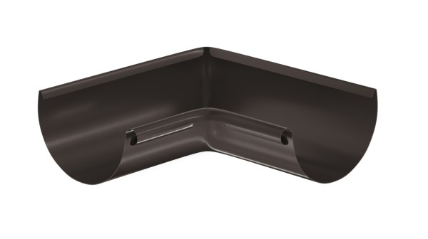 Водосток Aquasistem, система 125x90 - Угол желоба, внутренний 90° RR 32 Тёмно-Коричневый купить в Севастополе
