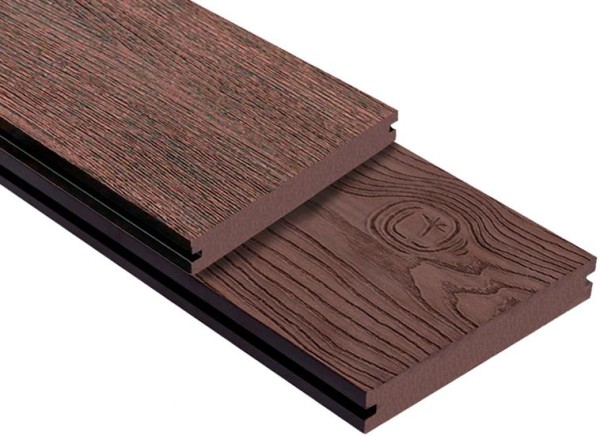Террасная доска ДПК Outdoor 3D полнотелая STORM/OCEAN BROWN коричневая микс купить в Севастополе