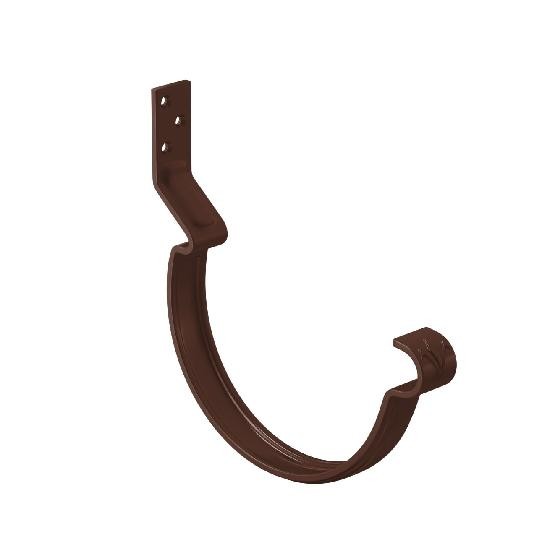 Водосток Aquasistem, система 125x90 - Крюк крепления желоба короткий RAL 8017 Коричневый купить в Севастополе