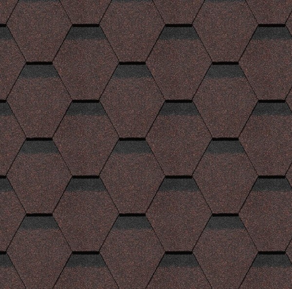 Гибкая черепица Docke, коллекция Шеффилд – Корица купить в Севастополе