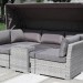 Диван-Трансформер AFINA плетеный из иск. ротанга AFM-320G Grey купить в Севастополе