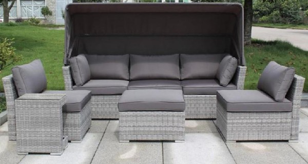 Диван-Трансформер AFINA плетеный из иск. ротанга AFM-320G Grey купить в Севастополе
