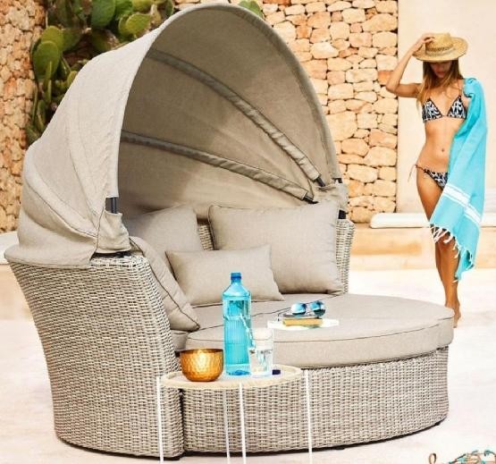 Диван-Трансформер AFINA плетеный из иск. ротанга AFM-325 Beige купить в Севастополе