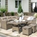 Комплект мебели AFINA плетеной из иск. ротанга AFM-307B Beige купить в Севастополе
