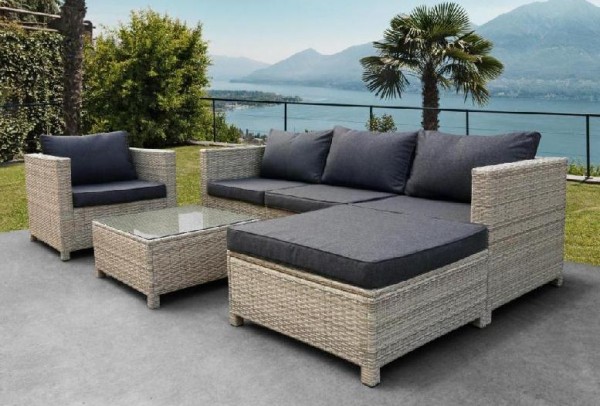 Комплект мебели AFINA плетеной из иск. ротанга YR821G Grey/Grey купить в Севастополе