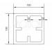 Столб SEQUOIA Evolution 3D WOOD BROWN купить в Севастополе