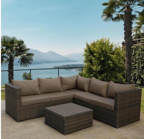Комплект мебели AFINA плетеной из иск. ротанга YR825A Brown/Beige купить в Севастополе