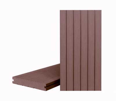 Террасная доска Классик Орех Милано (полнотелая с пазом)