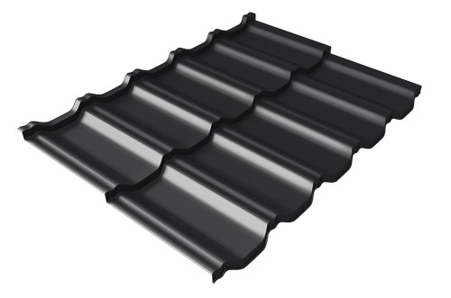Металлочерепица модульная Квинта Uno Grand Line c 3D резом 0,5 Rooftop Matte RAL 9005 черный купить в Севастополе