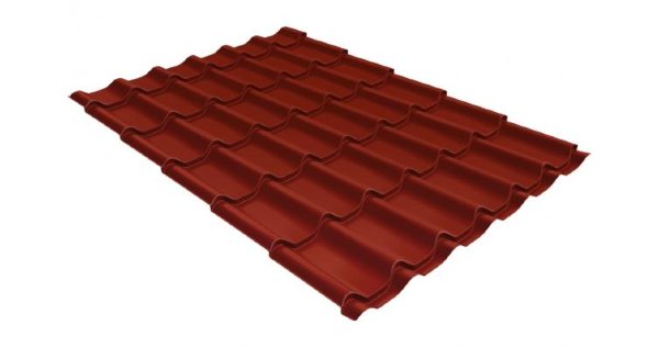 Металлочерепица классик 0,5 Satin RAL 3009 оксидно-красный купить в Севастополе