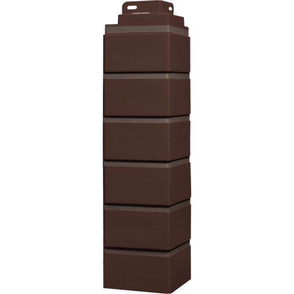 Угол Фасайдинг Серия «Кирпич клинкерный» Жженный купить в Севастополе