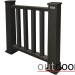 Ограждение из ДПК Outdoor Классик 3D STORM чёрный купить в Севастополе