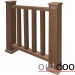 Ограждение из ДПК Outdoor Классик 3D STORM коричневый микс купить в Севастополе