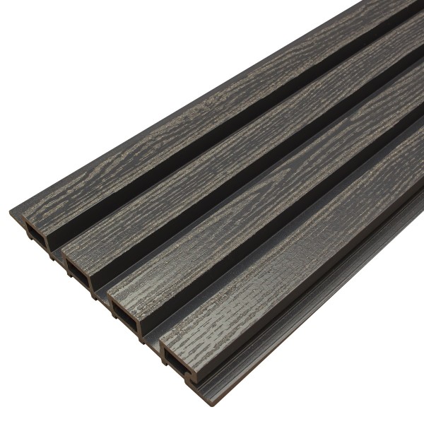 Фасадная доска из ДПК Faynag Wood Рейка Мокрый Асфальт купить в Севастополе
