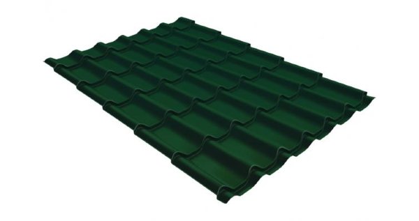 Металлочерепица классик GL 0,5 Velur20 RAL 6005 зеленый мох купить в Севастополе