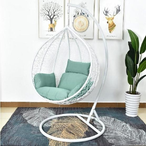 Кресло Подвесное из искусственного ротанга AFM-168A-L White/Green купить в Севастополе