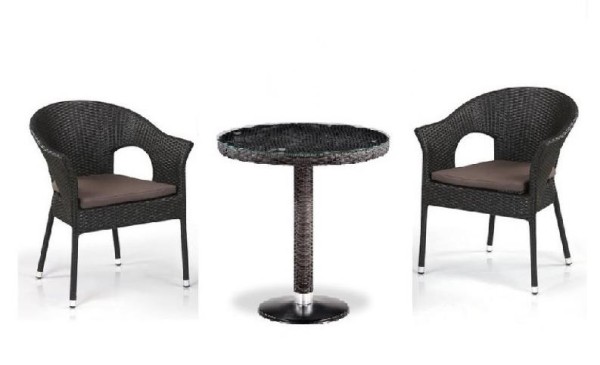 Комплект плетеной мебели AFINA из иск. ротанга T601/Y79A-W53 Brown 2Pcs купить в Севастополе