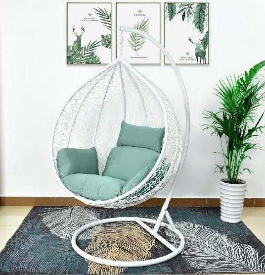 Кресло Подвесное из искусственного ротанга AFM-168A-XL White/Green купить в Севастополе