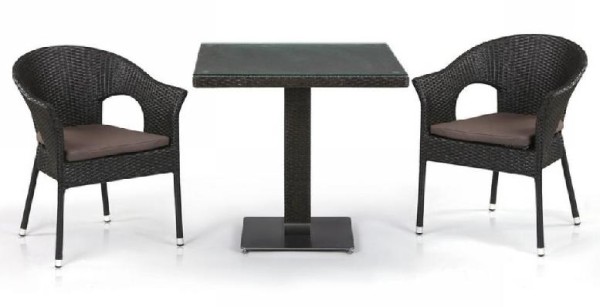 Комплект плетеной мебели AFINA из иск. ротанга T605SWT/Y79A-W53 Brown 2Pcs купить в Севастополе