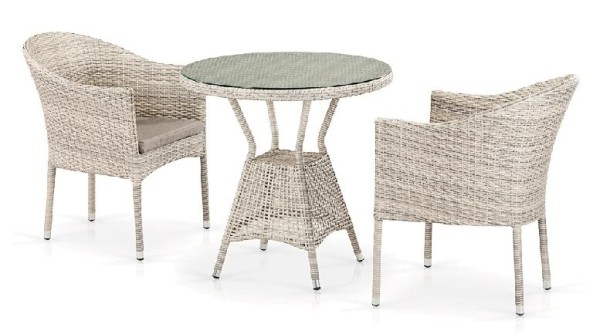 Комплект плетеной мебели AFINA из иск. ротанга T705ANT/Y350-W85 Latte 2Pcs купить в Севастополе