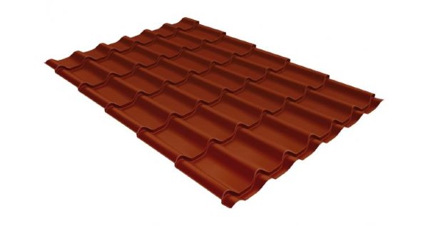 Металлочерепица классик 0,5 Satin RAL 8004 терракота купить в Севастополе