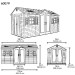 Сарай пластиковый LifeTime 15x8 DD купить в Севастополе