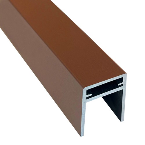 П-профиль Алюминиевый EasyDecking 35x25 Коричневый купить в Севастополе