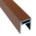 П-профиль Алюминиевый EasyDecking 35x25 Коричневый купить в Севастополе