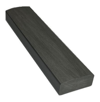 Лавочный брус Ecodecking Некст полнотелый брашированный 70х35 графит купить в Севастополе