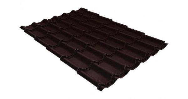 Металлочерепица классик 0,5 Satin RAL 8017 шоколад купить в Севастополе