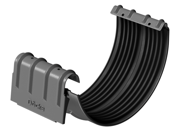 Соединитель желобов D125 Döcke STAL PREMIUM Графит, (RAL 7024) купить в Севастополе