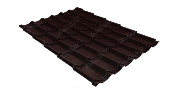 Металлочерепица классик GL 0,5 Quarzit RAL 8017 шоколад Metallic купить в Севастополе