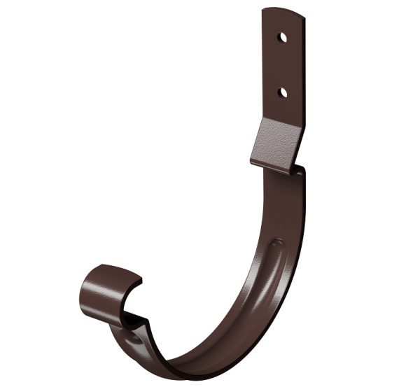 Карнизный крюк короткий (гнутый) D125 Döcke STAL PREMIUM Шоколад, (RAL 8019) купить в Севастополе