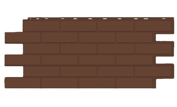 Фасадная панель T-Siding Кирпич Модерн Эко Браун купить в Севастополе