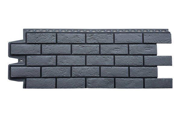 ФП Grand Line состаренный кирпич премиум Графит (шов RAL 9005) купить в Севастополе